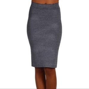 BCBGMAXAZRIA Slater Grey Mid Length Pencil skirt in size XXS New with Tags